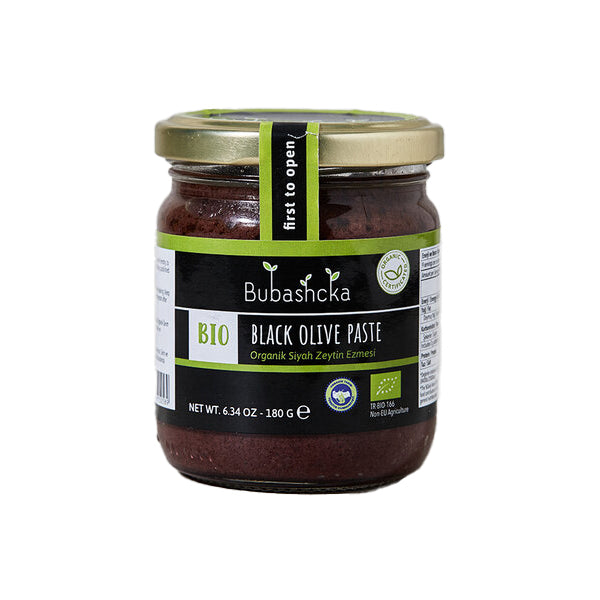 Bubashcka Organic Gemlik Black Olive Paste 180g