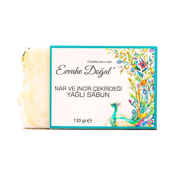 Evvahe Dogal Pomegranate and Fig Seed Oil Soap 120g