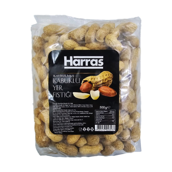 Harras Salted Roasted Peanuts In Shell 500g