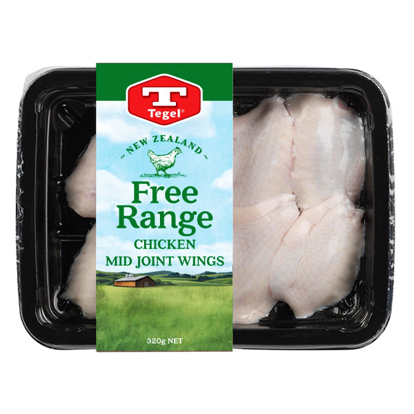 New Zealand Free Range Chicken Mid Wings 320g (Frozen)
