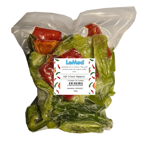 IQF Frozen Turkish Mixed Peppers 500g (1 FOR 1 PROMO)