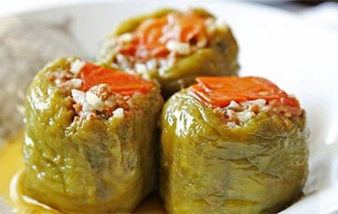 Turkish Stuffed Peppers With Meat & Rice