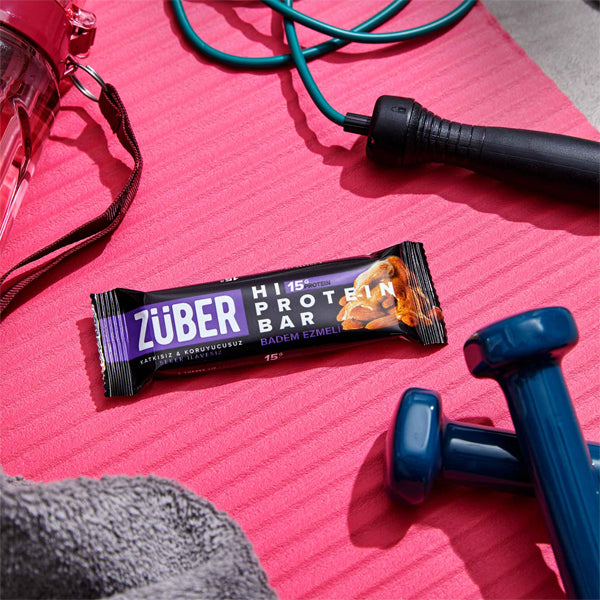 Zuber High Protein Bar With Almond Butter 45g