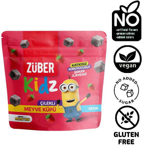 Zuber Kids Fruit Cubes Strawberry Flavour 49g