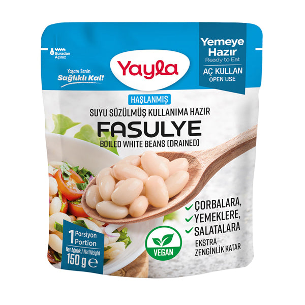 Yayla Drained Boiled White Beans 150g