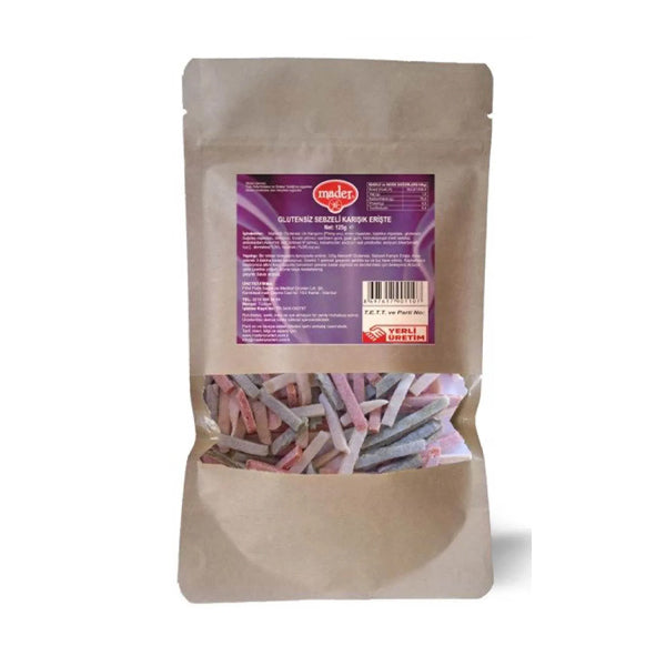 Mader Gluten Free Mixed Vegetable Noodles (Eriste) 125g