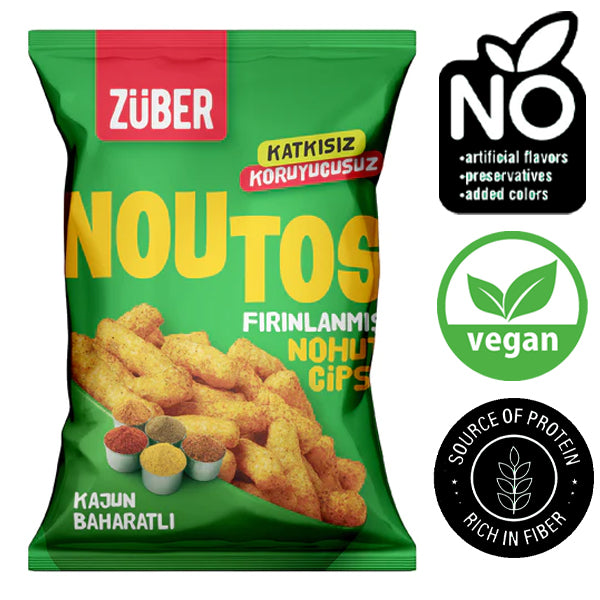 Zuber Baked Chickpea Chips With Cajun Spices 55g