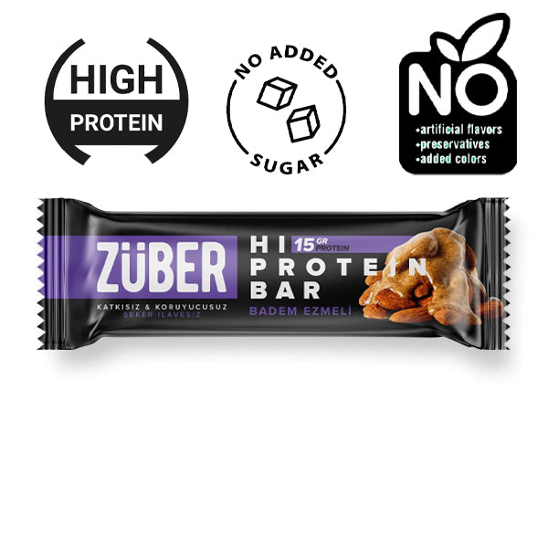 Zuber High Protein Bar With Almond Butter 45g