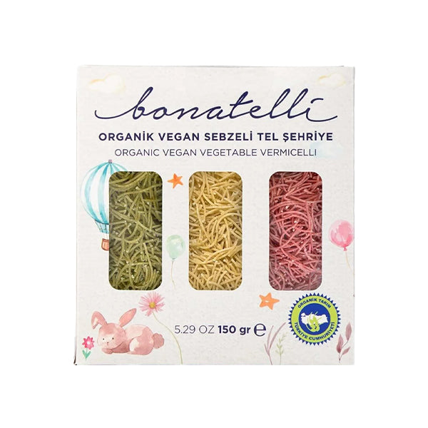 Bonatelli Organic Vegan Vermicelli with Vegetables 150g