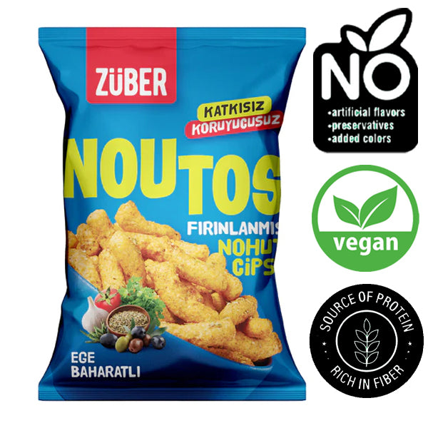 Zuber Baked Chickpea Chips With Aegean Spices 55g