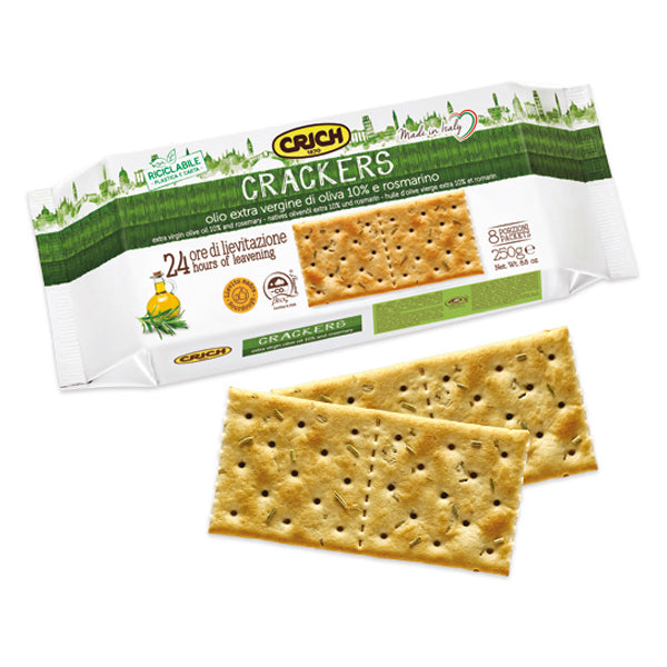 Crich Extra Virgin Olive Oil & Rosemary Crackers 250g