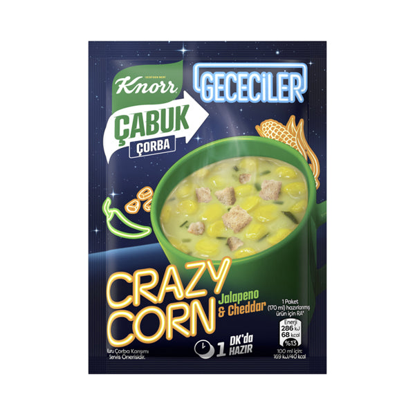 Knorr Crazy Corn Soup With Jalapeno & Cheddar 18g