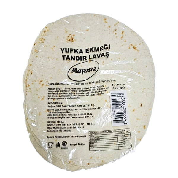 Yufka Tandir Yeast-Free Lavash 400g