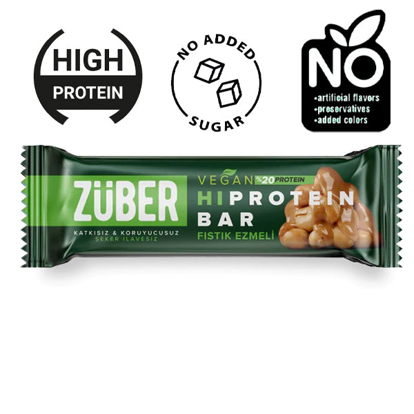 Zuber High Protein Vegan Bar with Peanut Butter 45g