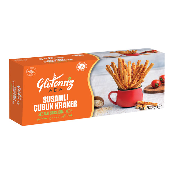 Glutensiz Ada  Gluten Free Sesame Stick Crackers 105g