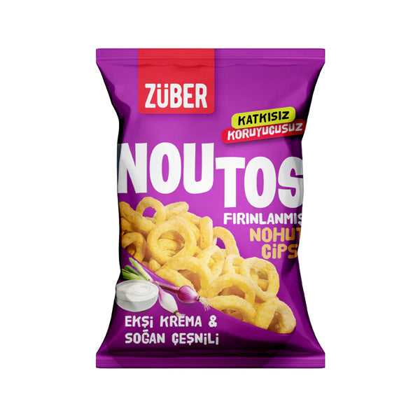 Zuber Chickpea Chips With Sour Cream and Onion 55g