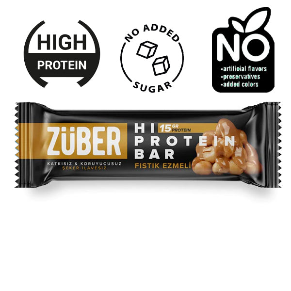 Zuber High Protein Bar With Peanuts 45g