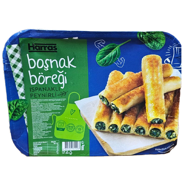 Harras Frozen Pastry With Spinach & White Cheese (Bosnak Boregi) 600g