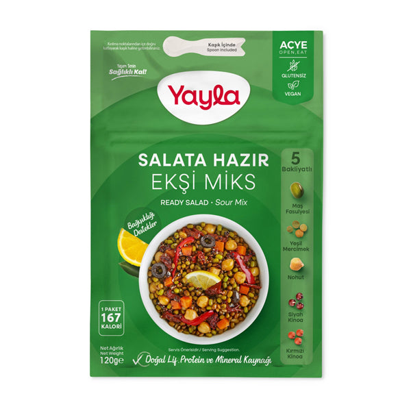 Yayla Gluten Free Sour Mixed Bean Salad 120g