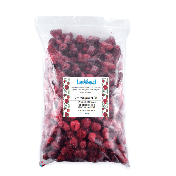 IQF Frozen Raspberries 500g